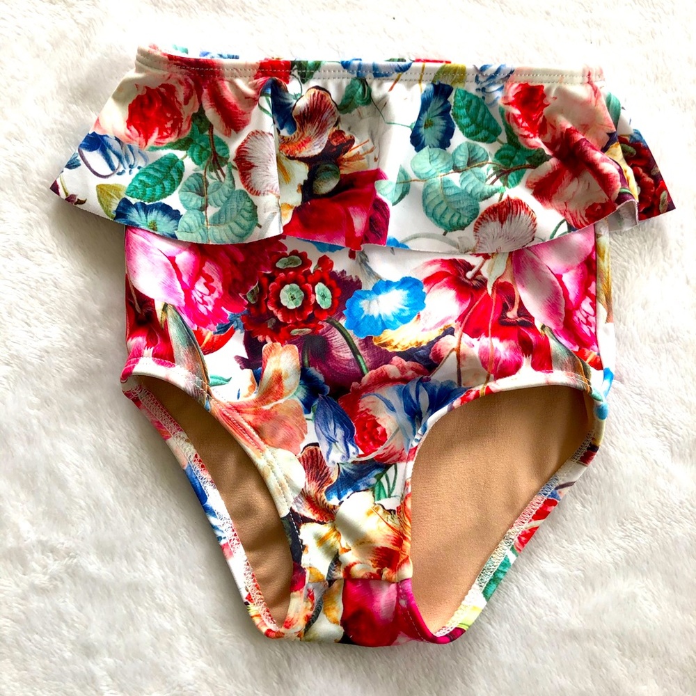 Kortni jeane swim bottoms 2/3 yrs floral swimsuit
